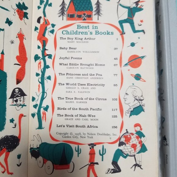 ❤️Vintage Children's Best Of 1958 Set of 3 Books Kids Storytime Hard Cover - Picture 3 of 12